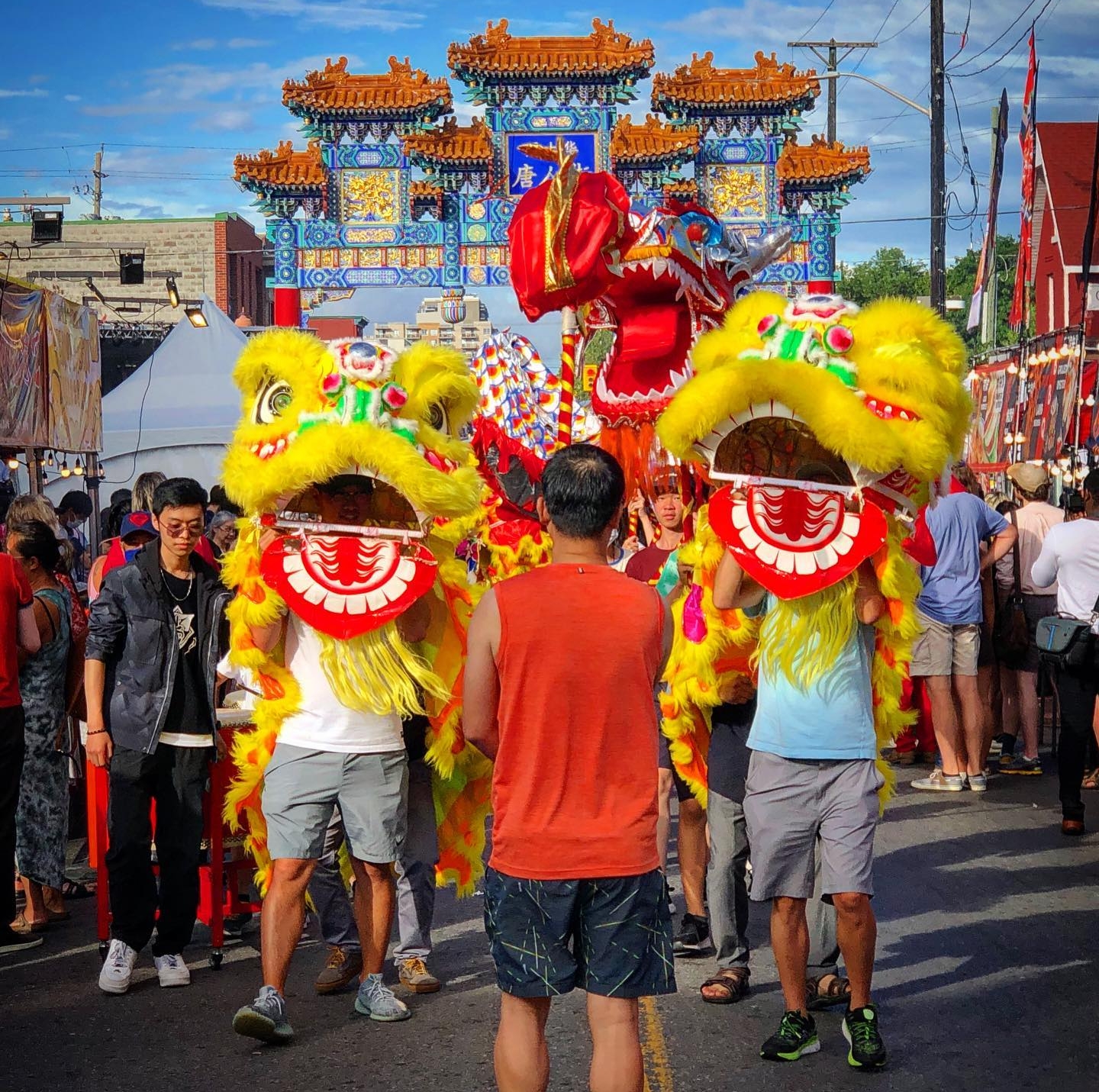 Night market parade
